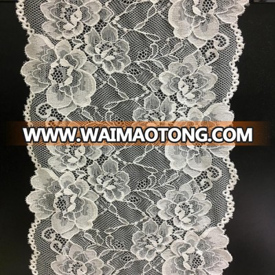 hot sale high quality making winter dress black lace trim fabric from china