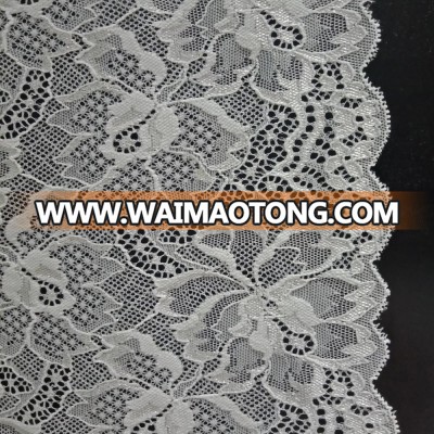 hot sale high quality water lily lace trimming elastic fabric from china