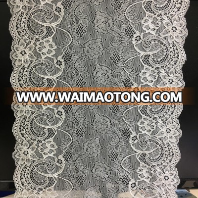 top quality bridal elastic lace trim fabric for wedding dress lace