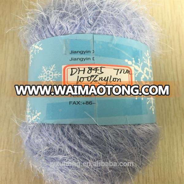 popular 4 cm 7nm feather nylon yarn for weaving